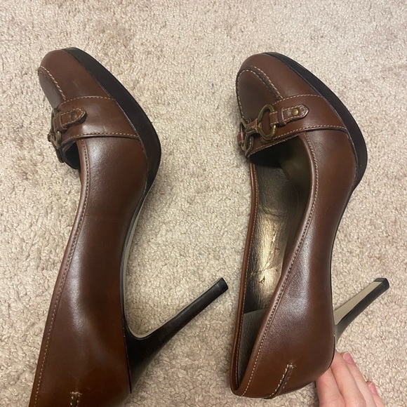 Talbots Genuine Leather Stiletto Brown Size 8 - Picture 6 of 7